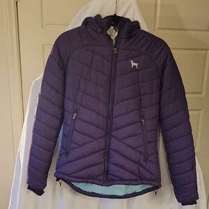 The Black Dog Purple Kids Puffer Jacket
